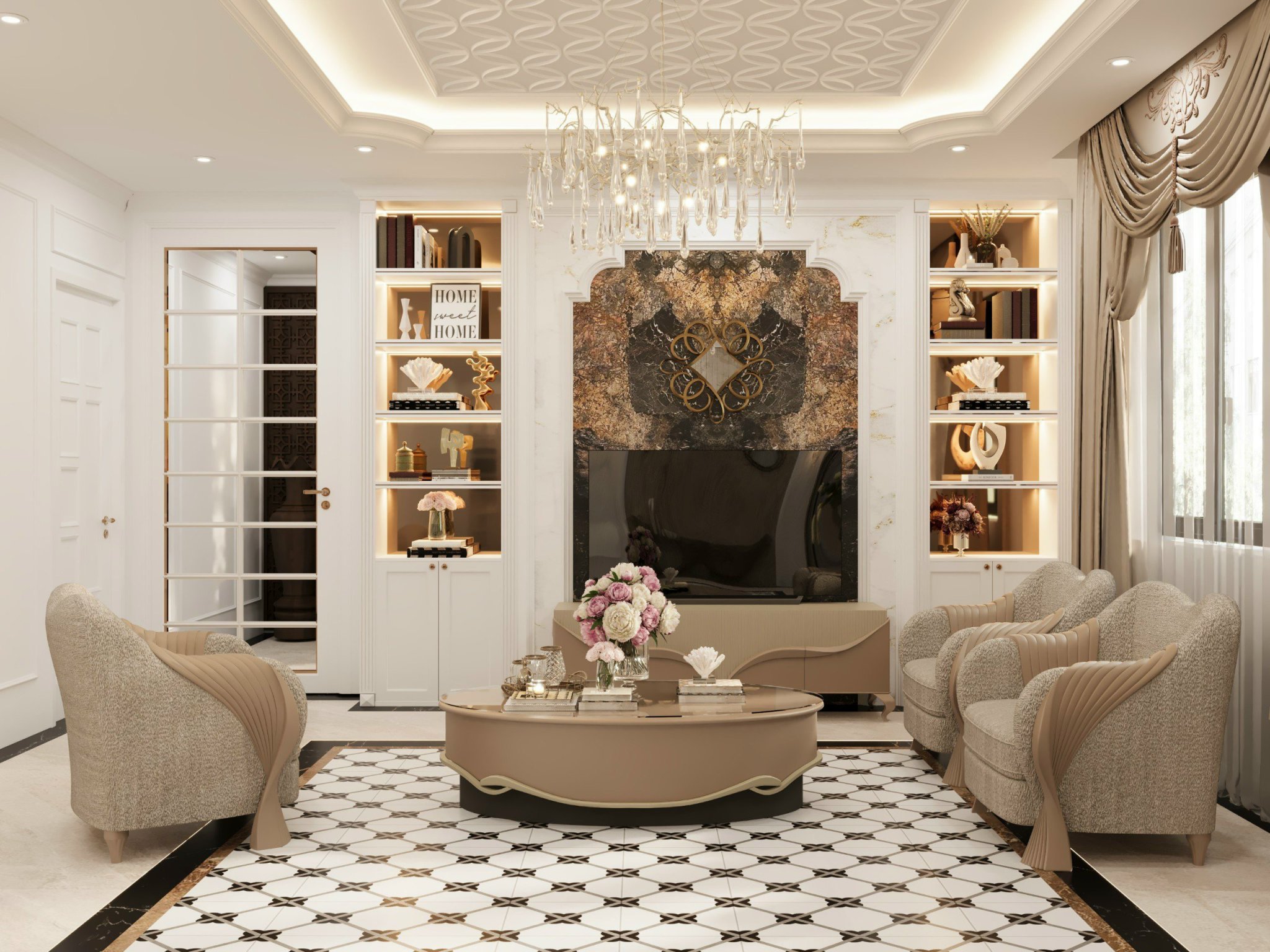 Thiết kế nội thất nhà anh Cường tại Bắc Ninh